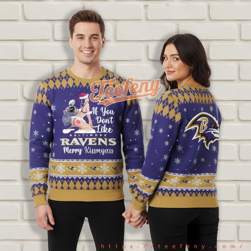 Baltimore Ravens Girl Fans Purple Mens Xmas Sweaters Baltimore Ravens Girl Fans Purple Mens Xmas Sweaters