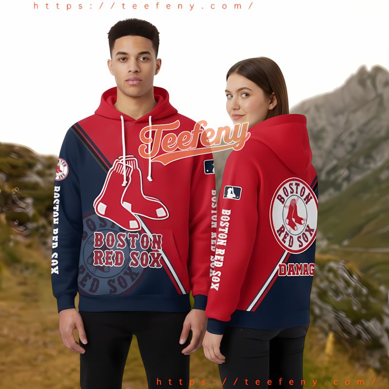 Boston Red Sox Baseball Red Youth 3D Hoodie Boston Red Sox Baseball Red Youth 3D Hoodie