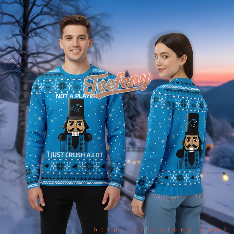 Carolina Panthers Christmas Nutcracker Blue Cool Ugly Christmas Sweater