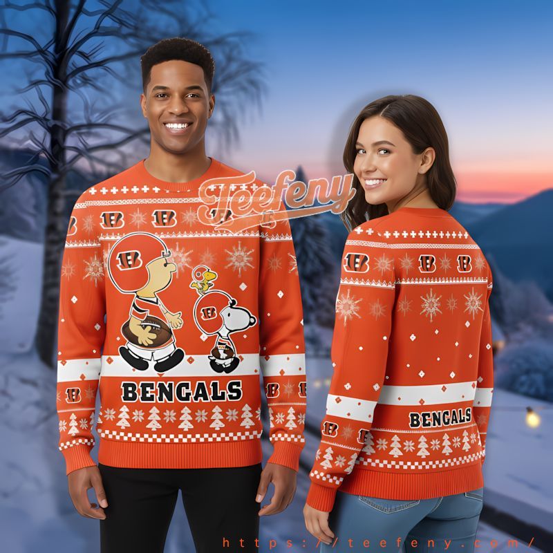 Chicago Bears Blue Orange Ugly Sweater Womens