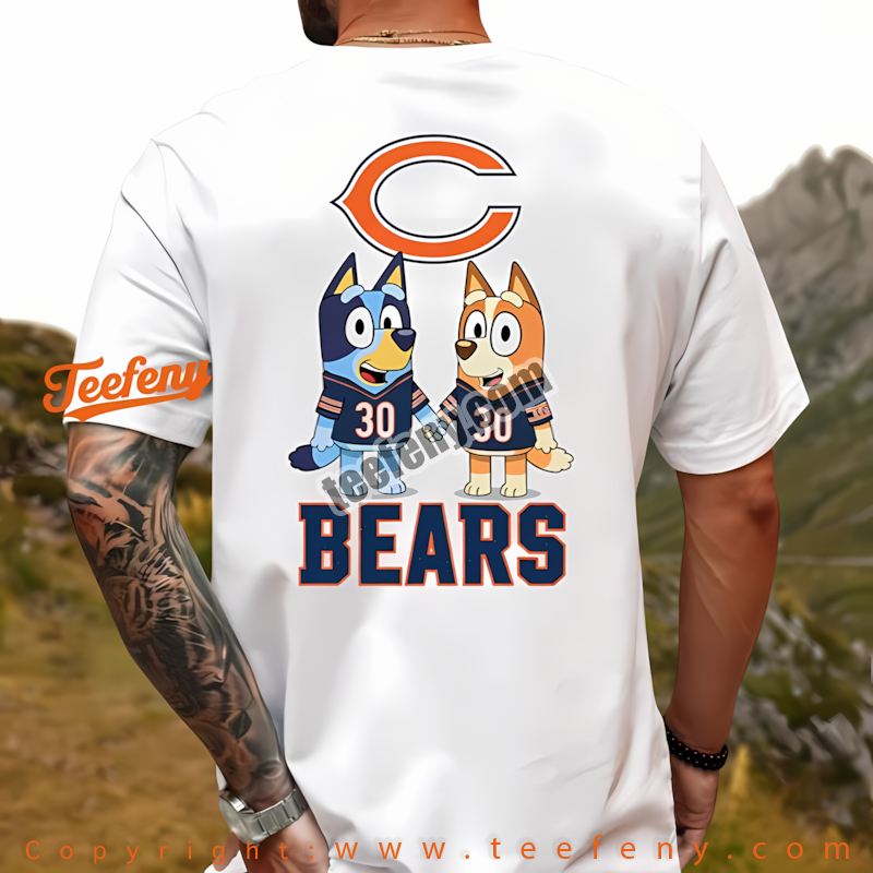Chicago Bears Baby Yoda Pennywise Halloween Shirt Cotton