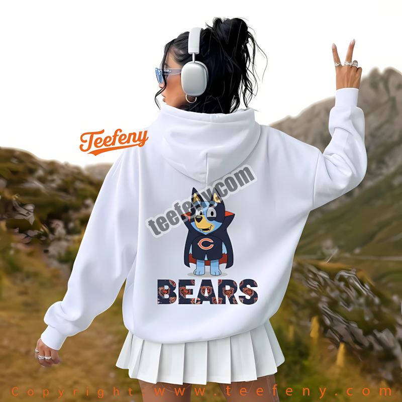 Chicago Bears Bluey Vampire Halloween Hoodie Unisex Chicago Bears Bluey Vampire Halloween Hoodie Unisex