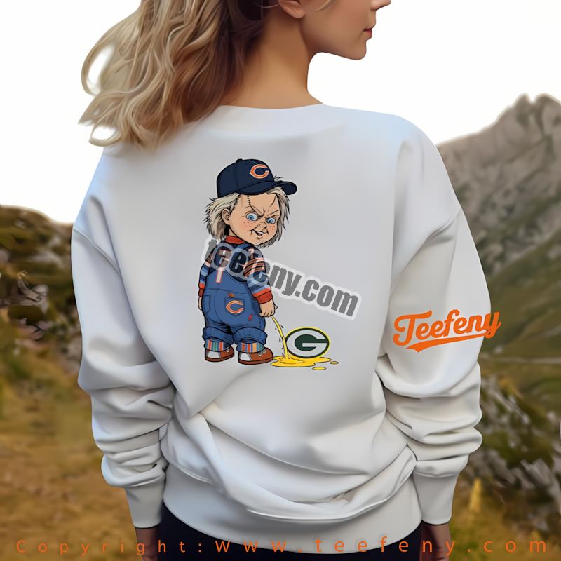 Chicago Bears Chucky Green Bay Packers Rivalry Long Sleeve Holiday Chicago Bears Chucky Green Bay Packers Rivalry Long Sleeve Holiday