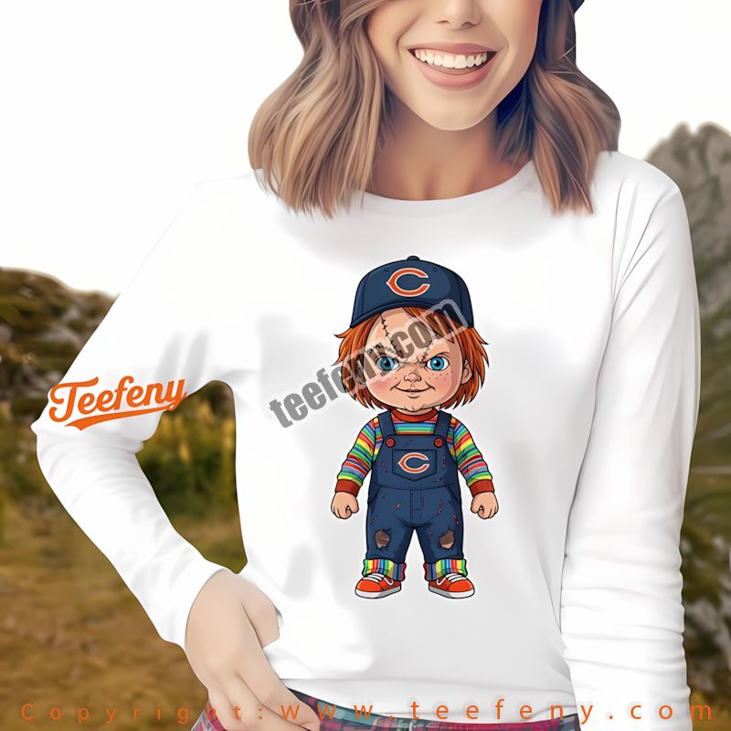 Chicago Bears Chucky Killer Halloween Long Sleeve Women Chicago Bears Chucky Killer Halloween Long Sleeve Women