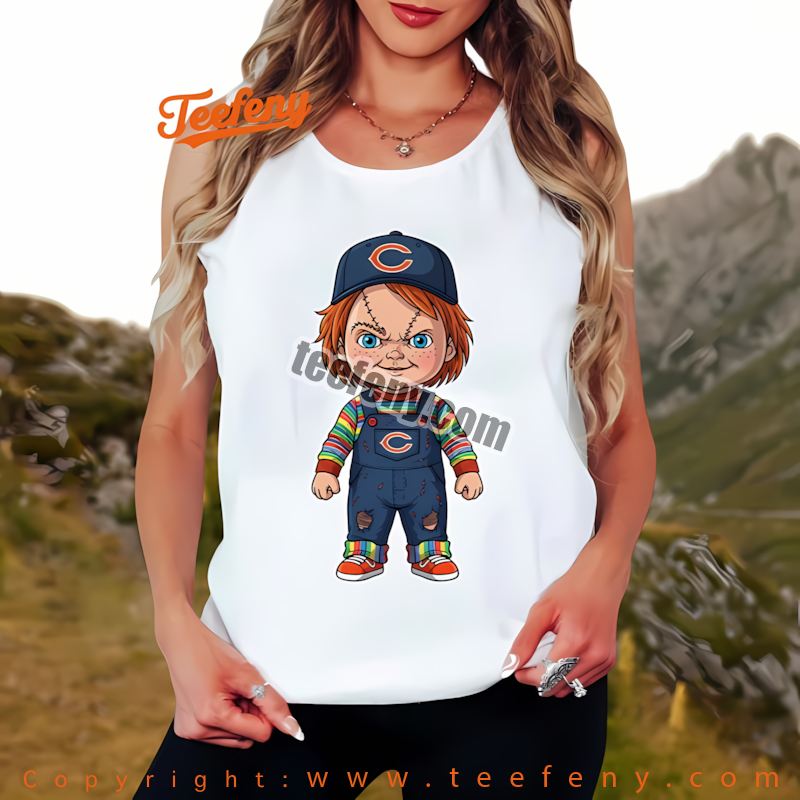 Chicago Bears Chucky Killer Halloween Tanktop Women Chicago Bears Chucky Killer Halloween Tanktop Women