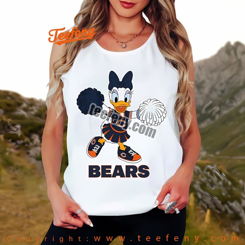 Chicago Bears Daisy Duck Cheerleader Tanktop Cotton Chicago Bears Daisy Duck Cheerleader Tanktop Cotton