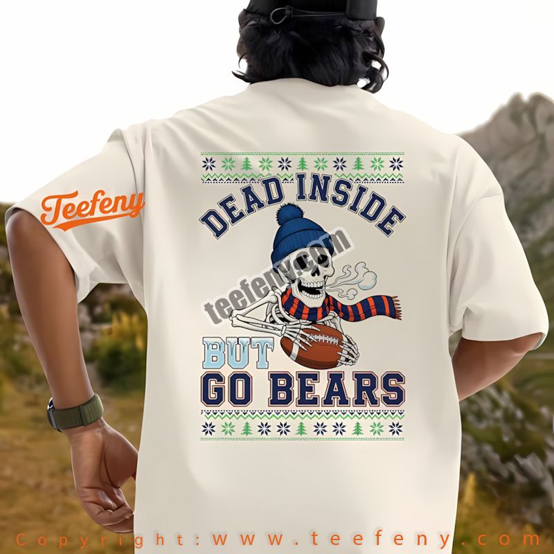 Chicago Bears Dead Inside Christmas Shirt Youth