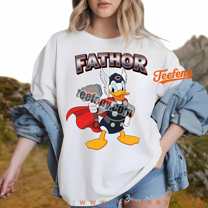 Chicago Bears Donald Duck Fathor Shirt Men Women