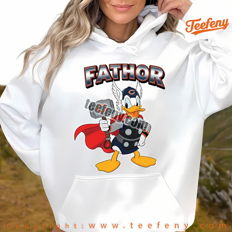 Chicago Bears Donald Duck Fathor Hoodie Men Women Chicago Bears Donald Duck Fathor Hoodie Men Women