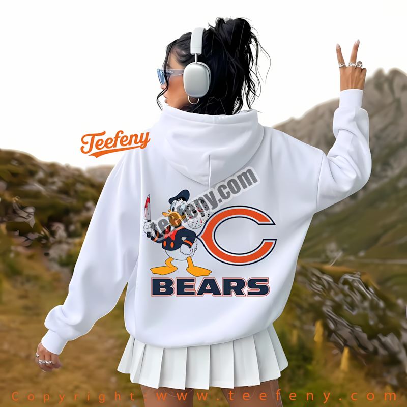 Chicago Bears Donald Duck Jason Mask Halloween Hoodie Unisex Chicago Bears Donald Duck Jason Mask Halloween Hoodie Unisex