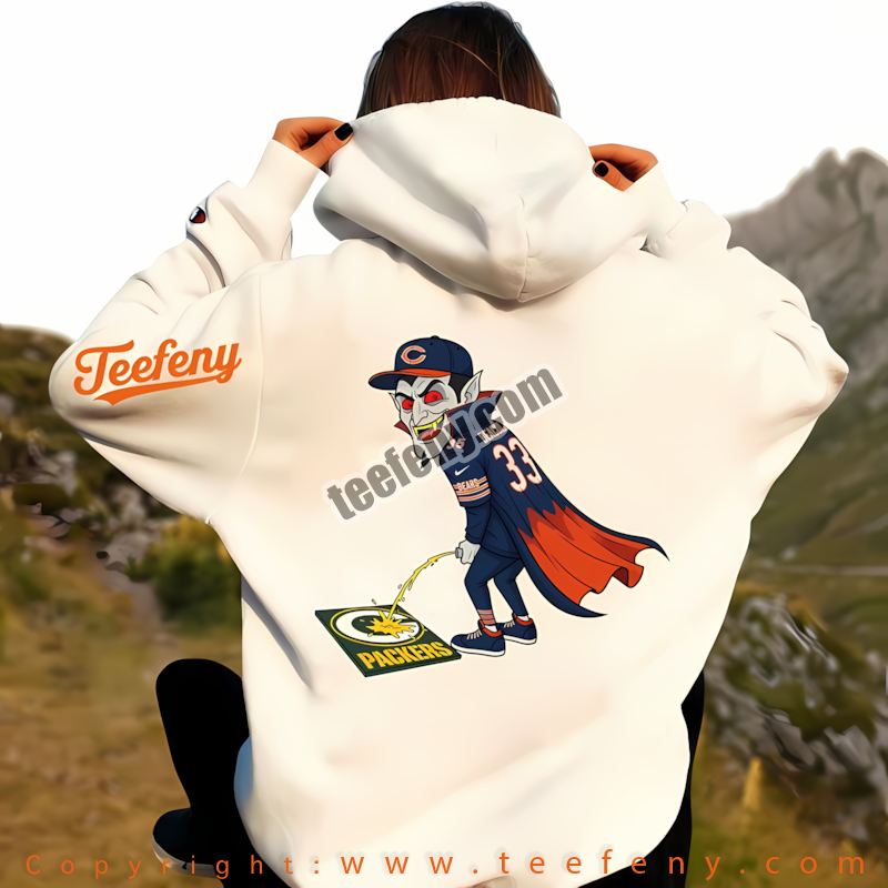 Chicago Bears Dracula Green Bay Packers Rivalry Hoodie Graphic Chicago Bears Dracula Green Bay Packers Rivalry Hoodie Graphic