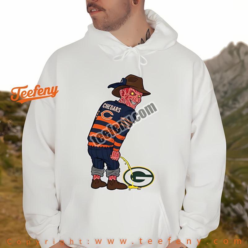 Chicago Bears Freddy Krueger Packers Rivalry Hoodie Men Chicago Bears Freddy Krueger Packers Rivalry Hoodie Men