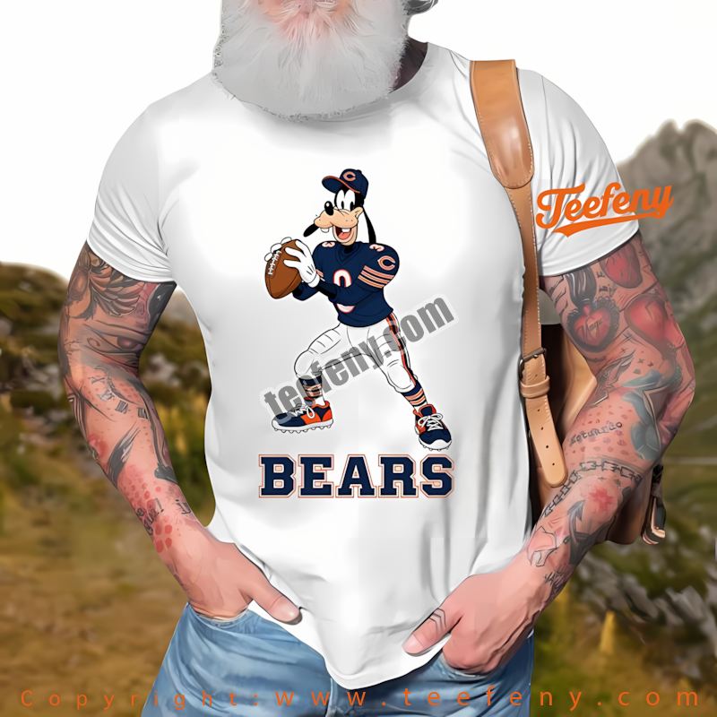 Chicago Bears Goofy Football Quarterback Shirt Adults