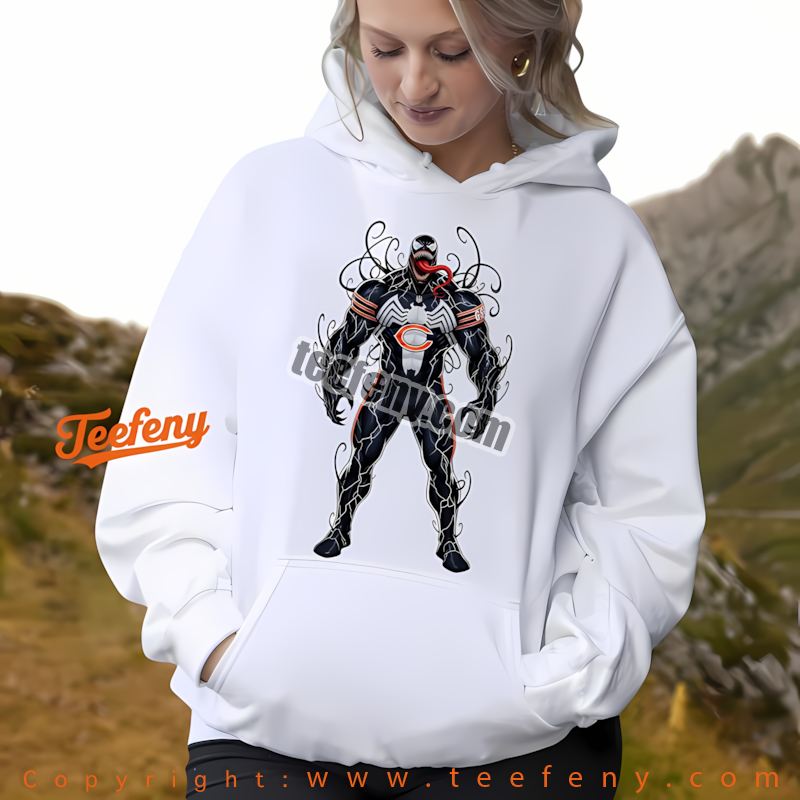 Chicago Bears Halloween Venom Hoodie Vintage Chicago Bears Halloween Venom Hoodie Vintage