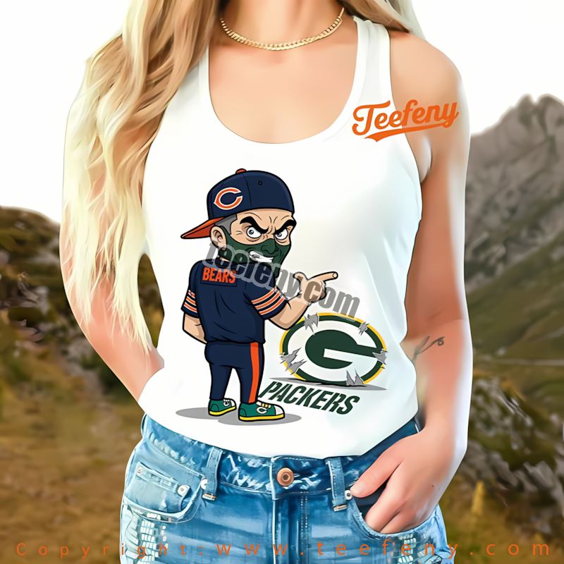 Chicago Bears Hannibal Lecter Eagles Rivalry Tanktop Men Chicago Bears Hannibal Lecter Eagles Rivalry Tanktop Men