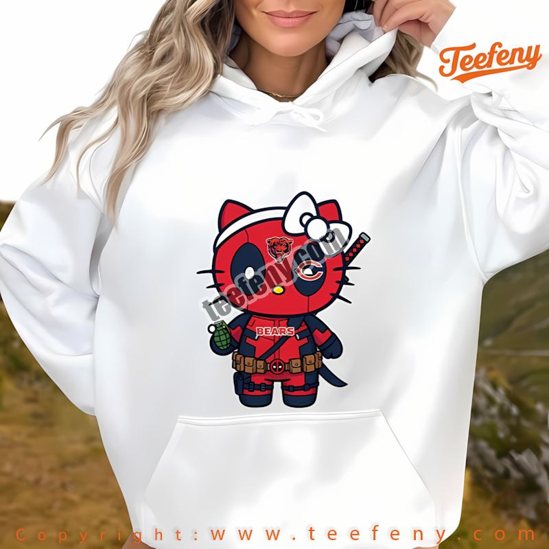 Chicago Bears Hello Kitty Deadpool Hoodie Holiday Chicago Bears Hello Kitty Deadpool Hoodie Holiday