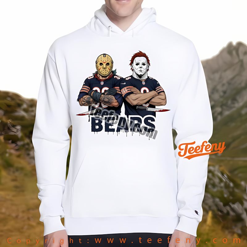 Chicago Bears Jason Voorhees Michael Myers Horror Hoodie Holiday Chicago Bears Jason Voorhees Michael Myers Horror Hoodie Holiday