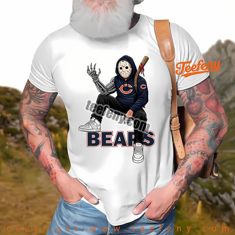 Chicago Bears Jason Voorhees Street Halloween Shirt Women