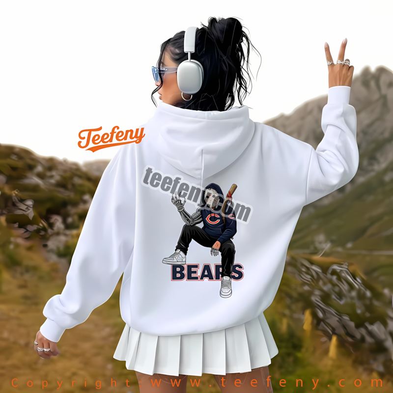 Chicago Bears Jason Voorhees Street Halloween Hoodie Women Chicago Bears Jason Voorhees Street Halloween Hoodie Women