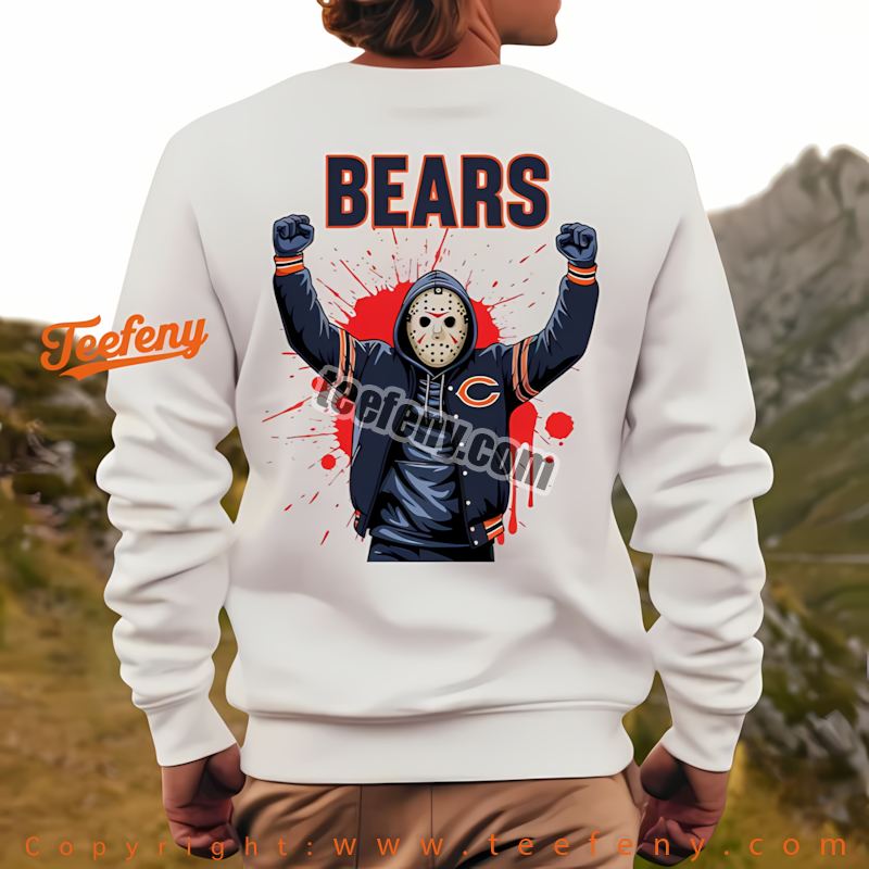 Chicago Bears Jason Voorhees Victory Halloween Long Sleeve Men Chicago Bears Jason Voorhees Victory Halloween Long Sleeve Men