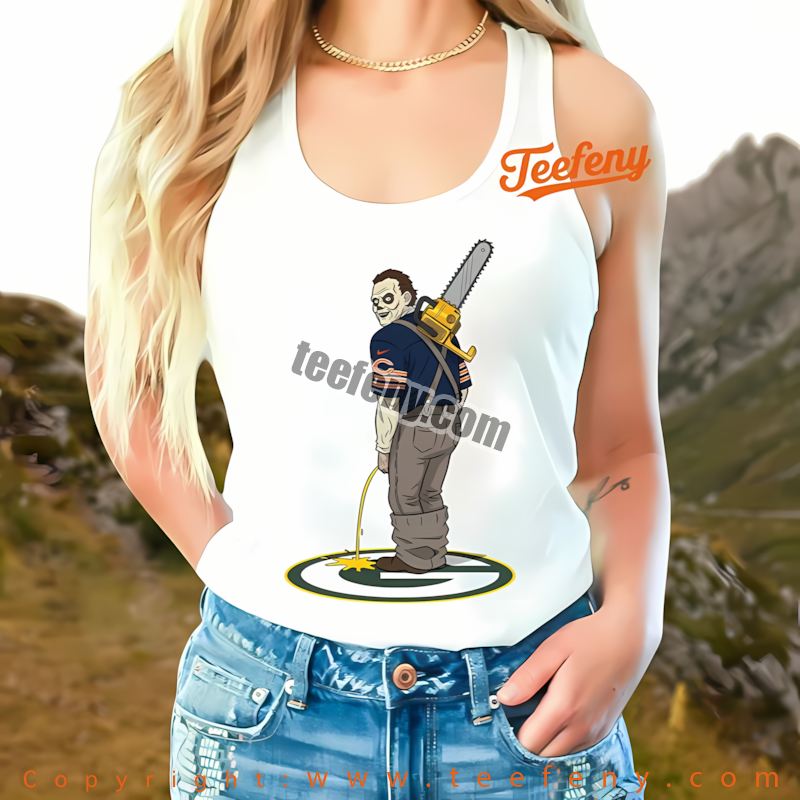 Chicago Bears Leatherface Green Bay Packers Rivalry Tanktop Holiday Chicago Bears Leatherface Green Bay Packers Rivalry Tanktop Holiday