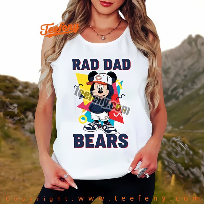 Chicago Bears Mickey Mouse Rad Dad Tanktop Unisex Chicago Bears Mickey Mouse Rad Dad Tanktop Unisex