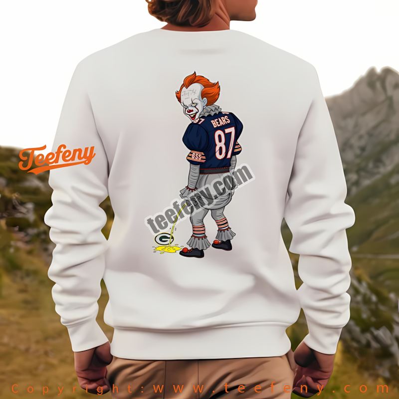 Chicago Bears Pennywise Packers Halloween Rivalry Long Sleeve Holiday Chicago Bears Pennywise Packers Halloween Rivalry Long Sleeve Holiday