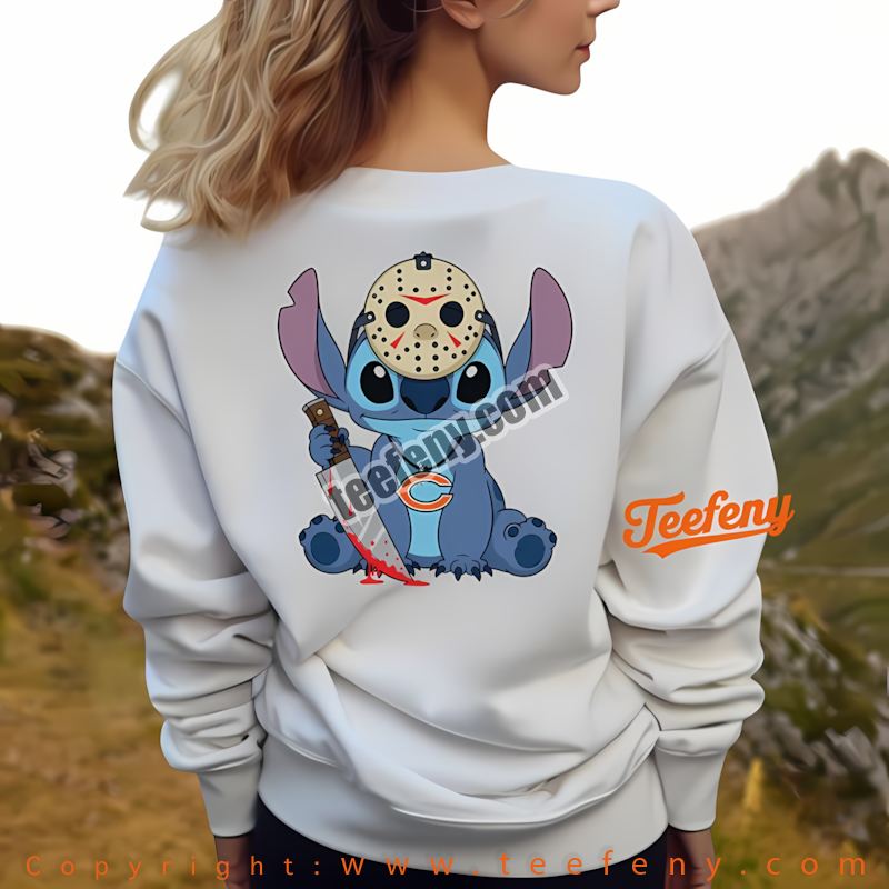 Chicago Bears Stitch Jason Halloween Long Sleeve Vintage Chicago Bears Stitch Jason Halloween Long Sleeve Vintage