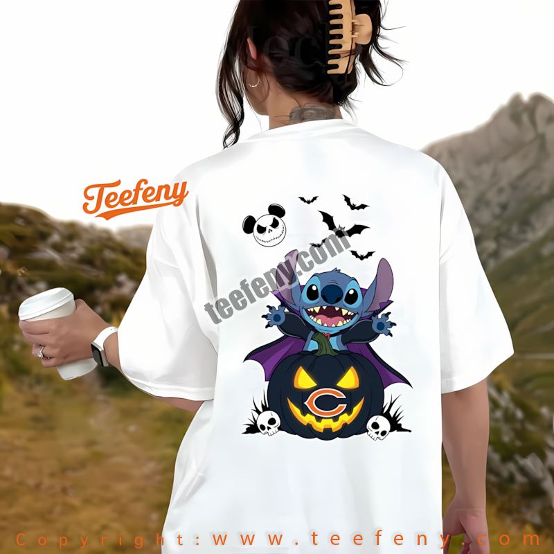 Chicago Bears Stitch Witch Halloween Shirt Women Chicago Bears Stitch Witch Halloween Shirt Women