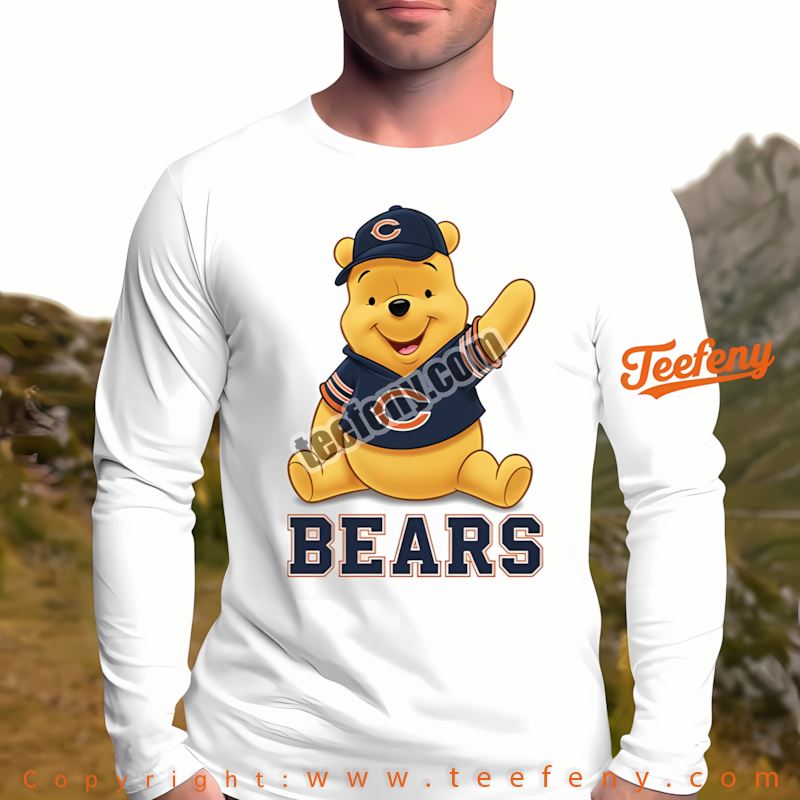 Chicago Bears Winnie The Pooh Football Team Spirit Long Sleeve Unisex Chicago Bears Winnie The Pooh Football Team Spirit Long Sleeve Unisex