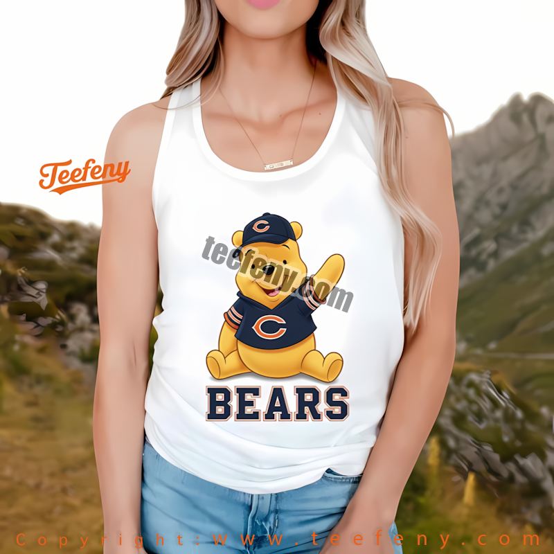 Chicago Bears Winnie The Pooh Football Team Spirit Tanktop Unisex Chicago Bears Winnie The Pooh Football Team Spirit Tanktop Unisex
