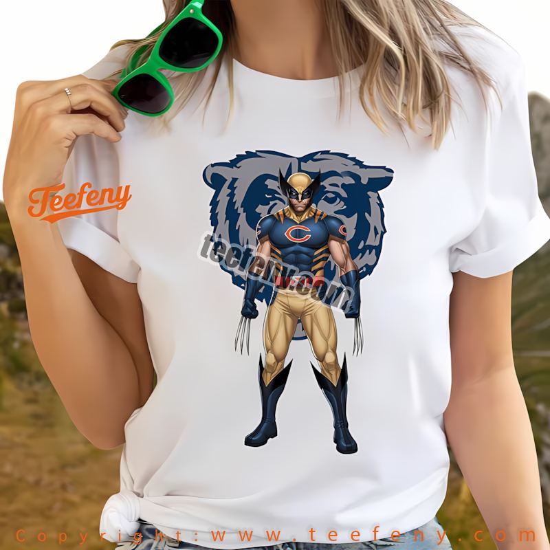 Chicago Bears Wolverine Marvel Shirt Cotton Chicago Bears Wolverine Marvel Shirt Cotton