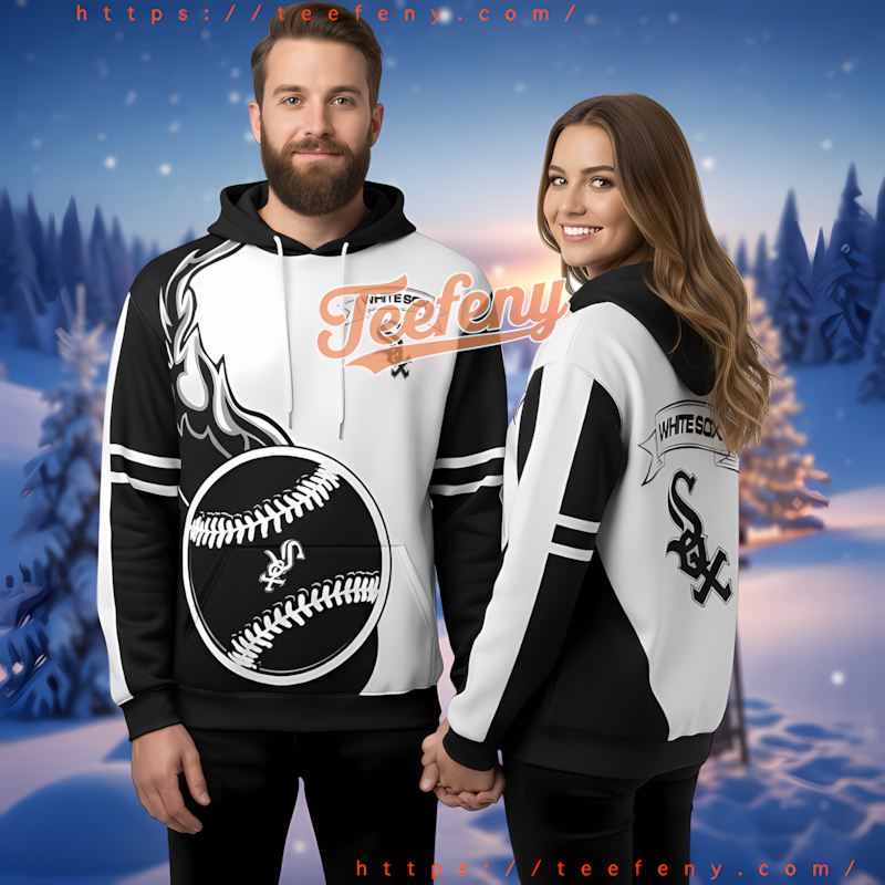 Chicago White Sox Baseball White Jacket 3D Hoodie