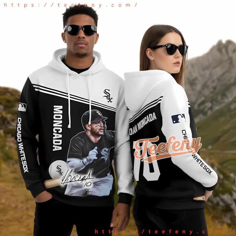 Chicago White Sox Yoan Moncada Black Printed 3D Hoodie Chicago White Sox Yoan Moncada Black Printed 3D Hoodie