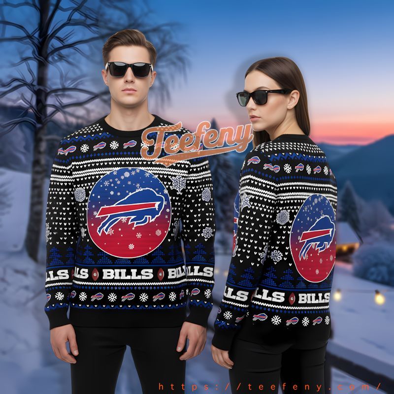 Christmas Gift Buffalo Bills Blue Christmas Sweater Day