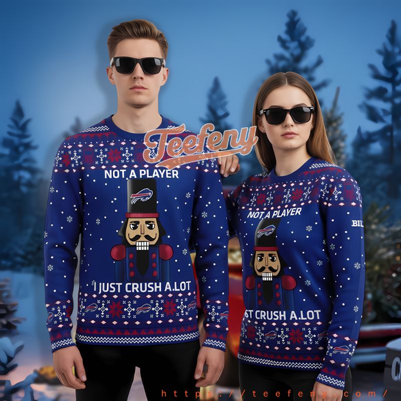 Christmas Nutcracker Buffalo Bills Blue Tackiest Christmas Sweater