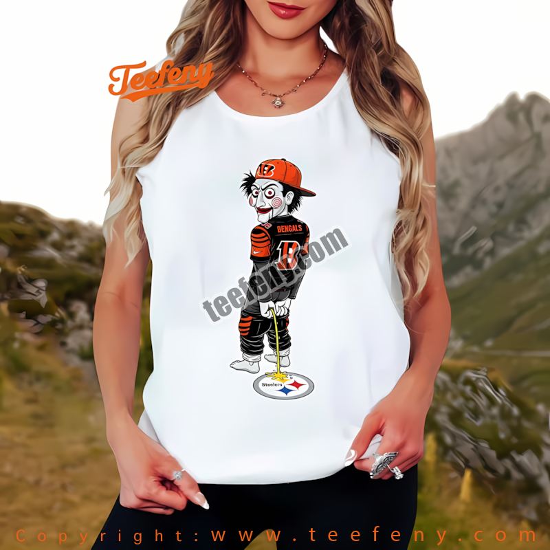 Cincinnati Bengals Billy Puppet Halloween STanktoplers Rivalry Shirt Cotton Cincinnati Bengals Billy Puppet Halloween STanktoplers Rivalry Shirt Cotton