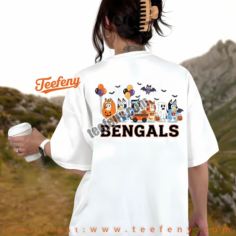 Cincinnati Bengals Bluey Halloween Parade Costume Shirt Men