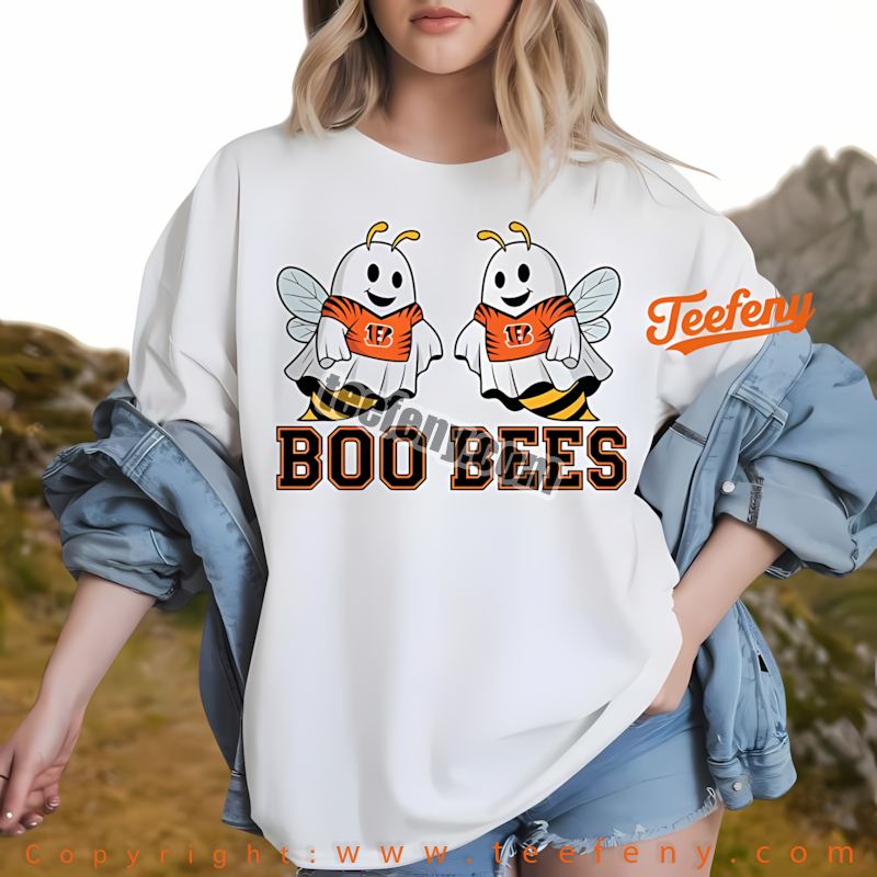 Cincinnati Bengals Boo Bees Halloween Shirt Cotton