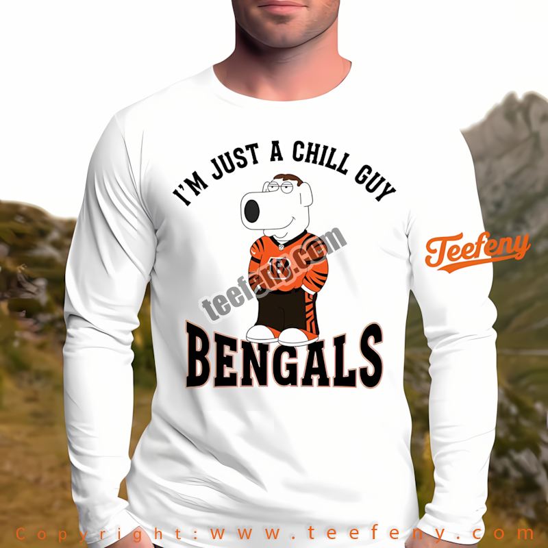 Cincinnati Bengals Brian Griffin Chill Guy Long Sleeve Men Women Cincinnati Bengals Brian Griffin Chill Guy Long Sleeve Men Women