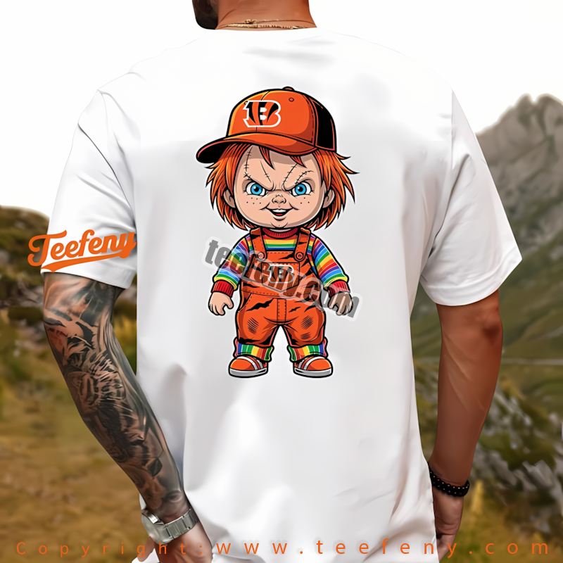 Cincinnati Bengals Chucky Killer Halloween Shirt Youth