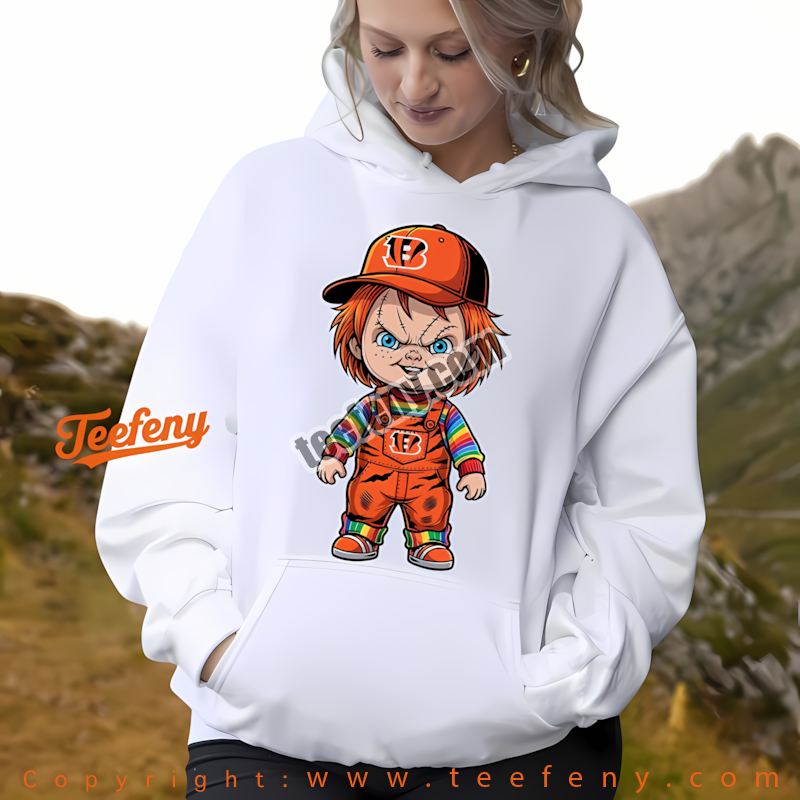Cincinnati Bengals Chucky Killer Halloween Hoodie Youth Cincinnati Bengals Chucky Killer Halloween Hoodie Youth