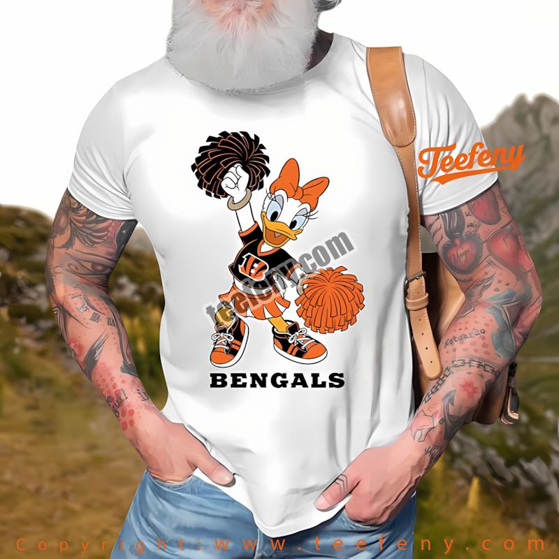 Cincinnati Bengals Daisy Duck Cheerleader Shirt Women