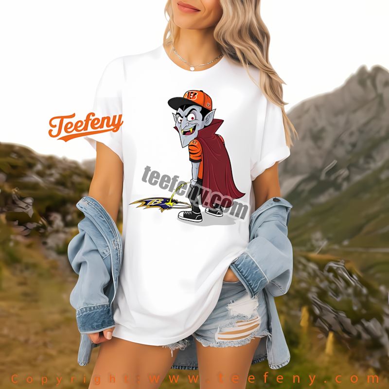 Cincinnati Bengals Dracula Ravens Rivalry Shirt Holiday