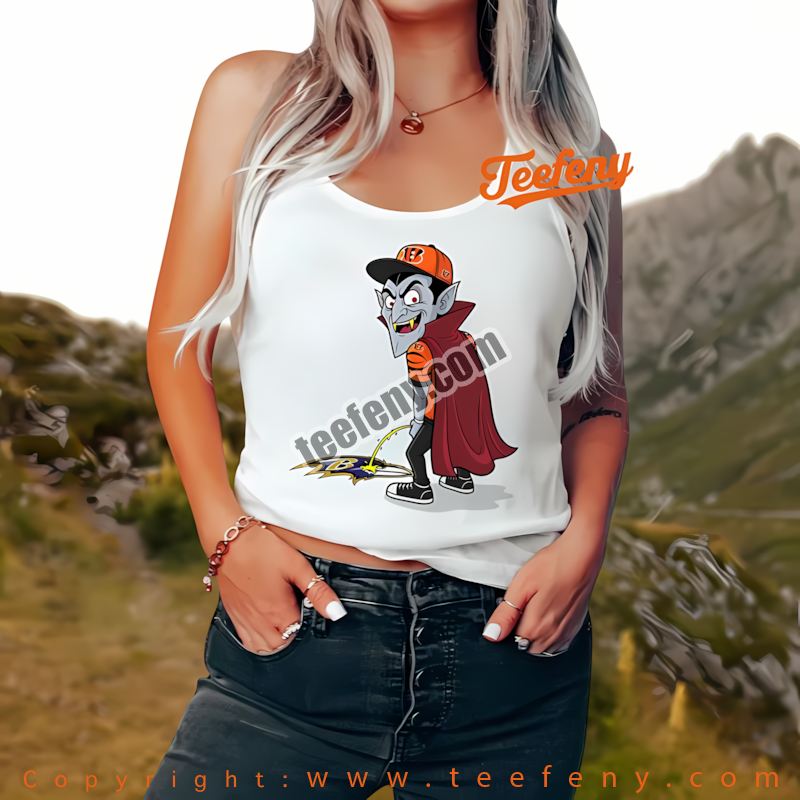 Cincinnati Bengals Dracula Ravens Rivalry Tanktop Holiday Cincinnati Bengals Dracula Ravens Rivalry Tanktop Holiday