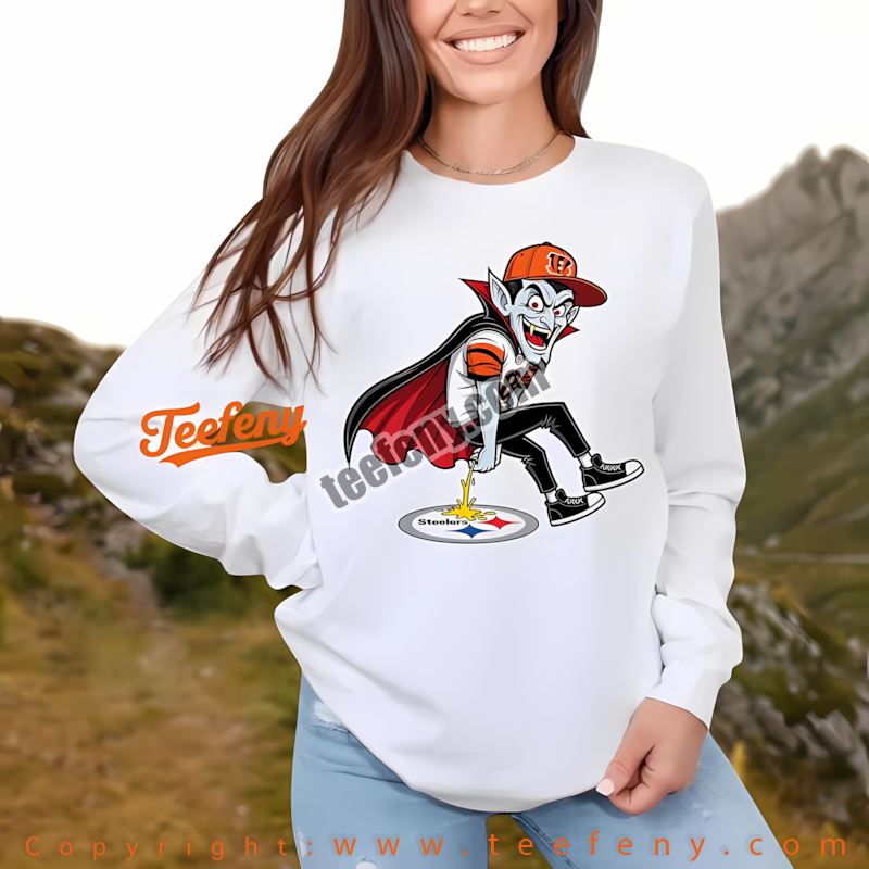 Cincinnati Bengals Dracula SLong Sleevelers Rivalry Shirt Men Cincinnati Bengals Dracula SLong Sleevelers Rivalry Shirt Men