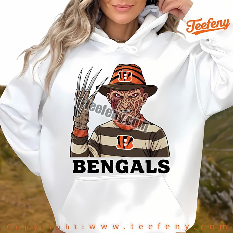 Cincinnati Bengals Freddy Krueger Halloween Hoodie Women Cincinnati Bengals Freddy Krueger Halloween Hoodie Women