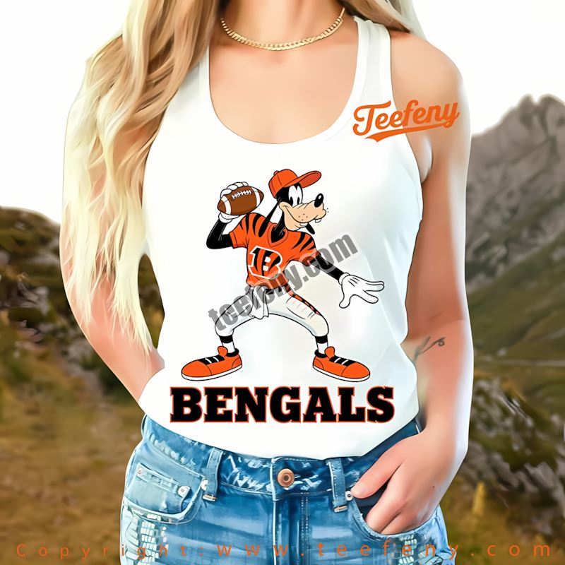 Cincinnati Bengals Goofy Football Quarterback Tanktop Youth Cincinnati Bengals Goofy Football Quarterback Tanktop Youth