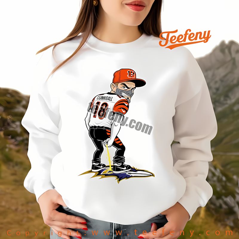 Cincinnati Bengals Hannibal Lecter Ravens Rivalry Long Sleeve Adults Cincinnati Bengals Hannibal Lecter Ravens Rivalry Long Sleeve Adults