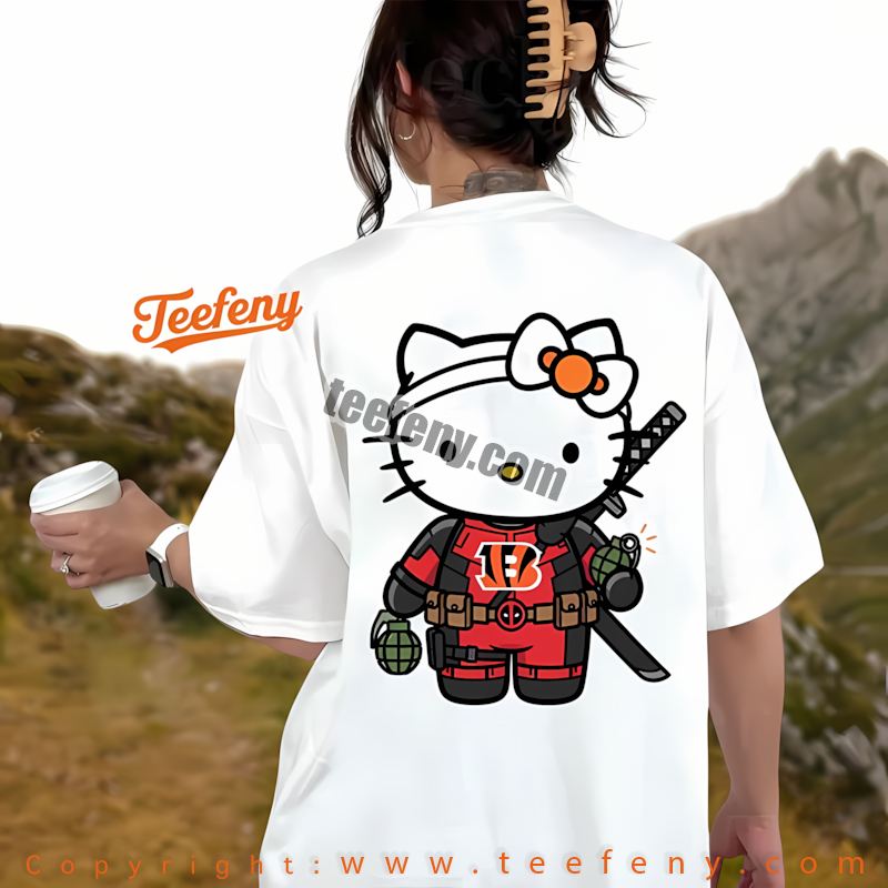 Cincinnati Bengals Hello Kitty Deadpool Shirt Graphic
